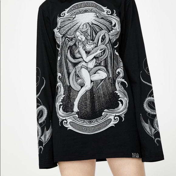 Killstar Tops - Killstar Goddess Long Sleeve Tee